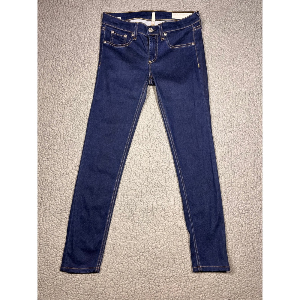 Rag & Bone JEAN Legging Skinny Jeans Indigo Blue Low Rise W1503O125IND Size 26